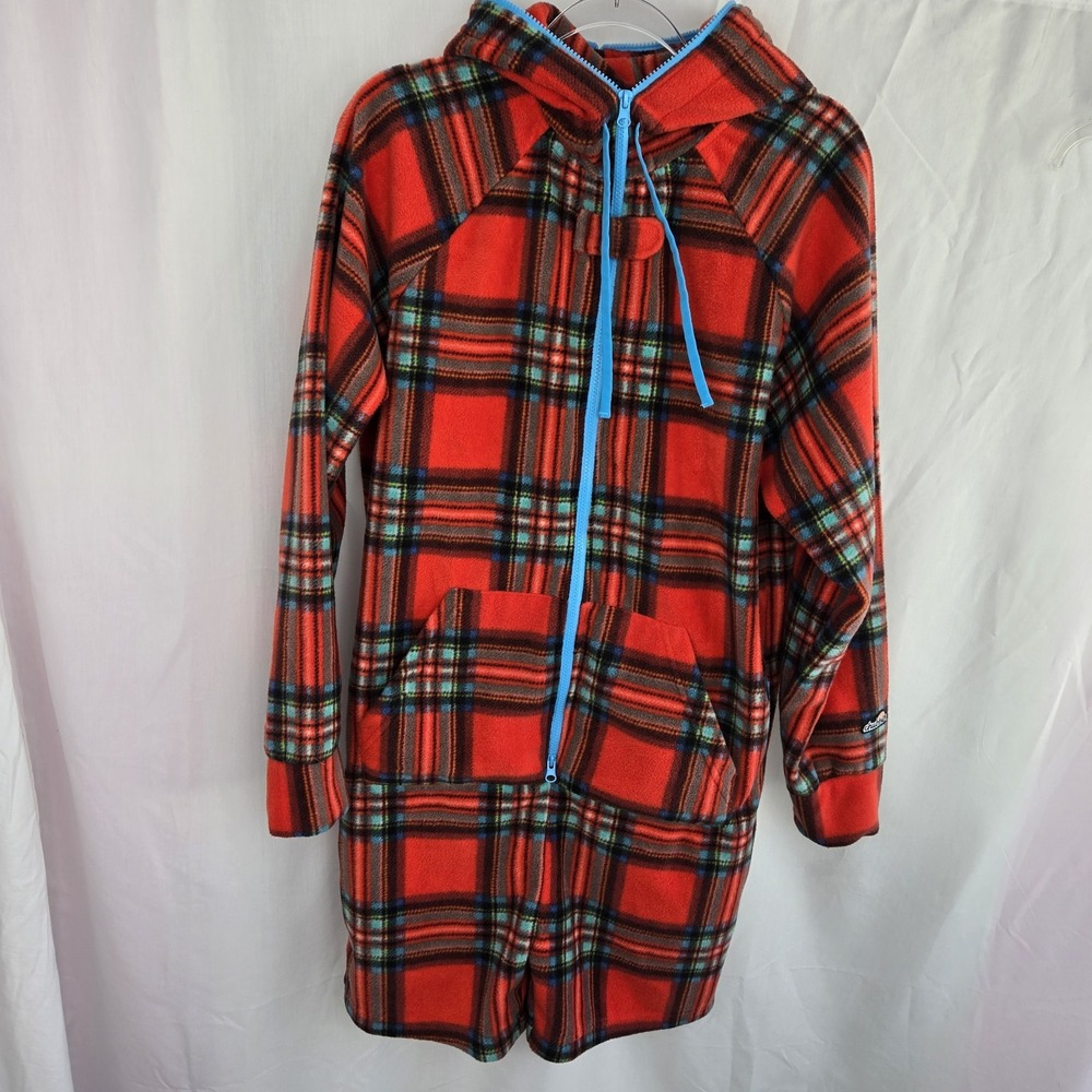 Chubbies The Festivus Chubbsie Romper Holiday Plaid Mens Size M Unisex One Piece